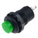 Bot&atilde;o de press&atilde;o auto-bloqueante ON-OFF 12 mm 2 pinos verde DS-428 - Thumb - 1