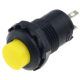 Interruptor de Bot&atilde;o Amarelo DS-428 12 mm 2 pinos com trava Liga/Desliga - Thumb - 1