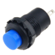 Bot&atilde;o de press&atilde;o ON-OFF auto-travante DS-428 12 mm 2 pinos Azul - Thumb - 1
