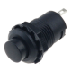 Bot&atilde;o pulsador preto DS-428 12 mm 2 pinos com travamento ON-OFF - Thumb - 1