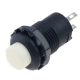 Interruptor de Bot&atilde;o Branco DS-428 12 mm 2 pinos ON-OFF com trava - Thumb - 1