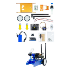 Kit de Rob&oacute;tica NVIDIA Jetson Nano azul para desenvolvimento e aprendizado com bateria