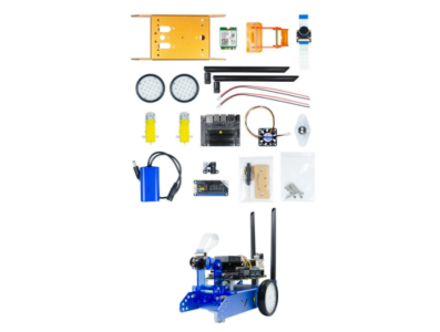 Kit de Rob&oacute;tica NVIDIA Jetson Nano azul para desenvolvimento e aprendizado com bateria - Imagem 1