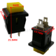 Interruptor de Bot&atilde;o Quadrado Amarelo DS-431 2 pinos OFF-ON com retorno autom&aacute;tico NC (pressionar abre) - Thumb - 1