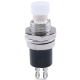 Bot&atilde;o pulsador moment&acirc;neo PBS-110 branco, 2 pinos, rosca 7 mm, retorno autom&aacute;tico, pressione para desligar (NF) - Thumb - 1