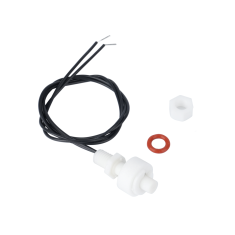 Interruptor de n&iacute;vel por flutuador P25 0-110V 10W em pl&aacute;stico PP anticorrosivo com cabo de 400 mm