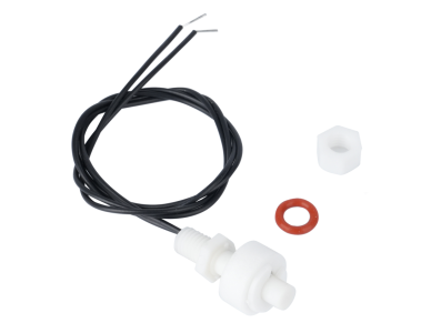 Interruptor de n&iacute;vel por flutuador P25 0-110V 10W em pl&aacute;stico PP anticorrosivo com cabo de 400 mm - Imagem 1
