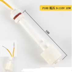 P100 Interruptor de n&iacute;vel por boia em pl&aacute;stico PP anticorrosivo 0-110 V 10 W com cabo 400 mm