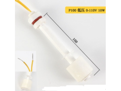 P100 Interruptor de n&iacute;vel por boia em pl&aacute;stico PP anticorrosivo 0-110 V 10 W com cabo 400 mm - Imagem 1