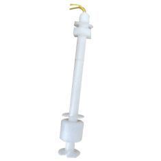 Chave de n&iacute;vel por boia &uacute;nica em PP, comprimento fixo 31 mm, cabo 350 mm