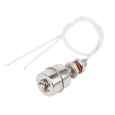 Interruptor de n&iacute;vel por boia em a&ccedil;o inoxid&aacute;vel com comprimento fixo de 45 mm, flutuador &uacute;nico resistente a altas temperaturas e