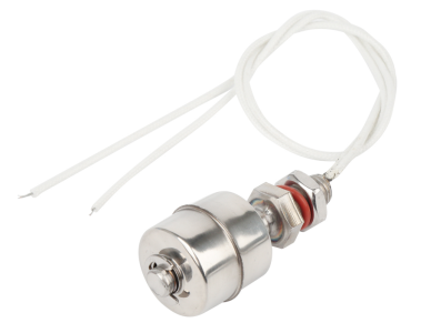 Interruptor de n&iacute;vel por boia em a&ccedil;o inoxid&aacute;vel com comprimento fixo de 45 mm, flutuador &uacute;nico resistente a altas temperaturas e - Imagem 1