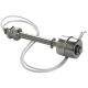 Interruptor de n&iacute;vel por flutua&ccedil;&atilde;o em a&ccedil;o inoxid&aacute;vel 450 mm, alta temperatura, flutuador &uacute;nico, cabo 350 mm - Thumb - 1