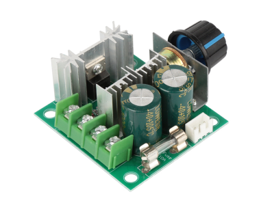 Controlador PWM de velocidade para motor DC 12 V a 40 V 10 A com potenci&ocirc;metro e suporte - Imagem 7