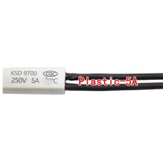 KSD9700/BK05-BB1D Interruptor t&eacute;rmico pl&aacute;stico 130&deg;C normalmente aberto 5A 250V