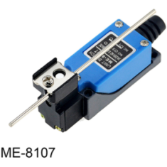 Chave fim de curso mini ME-8107 com base de alum&iacute;nio e alavanca rolante rotativa ajust&aacute;vel
