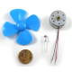Conjunto micro gerador com motor DC e h&eacute;lice 60 mm - Thumb - 1