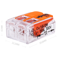 Conector r&aacute;pido WAGO 221-412