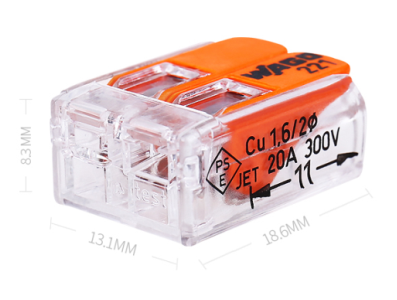 Conector r&aacute;pido WAGO 221-412 - Imagem 1