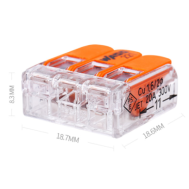 WAGO 221-413 | Conector R&aacute;pido (Terminais e Conectores R&aacute;pidos)