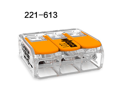 WAGO 221-613 Conector R&aacute;pido (Terminal) - Imagem 1