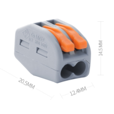 Terminal e conector r&aacute;pido WAGO 222-412