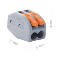 Terminal e conector r&aacute;pido WAGO 222-412