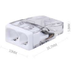 Terminal de conex&atilde;o WAGO 2273-202, conector r&aacute;pido