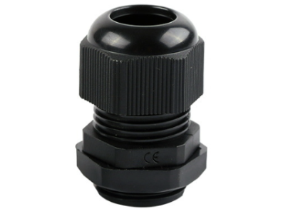 Conector r&aacute;pido PG21 em nylon preto &agrave; prova d'&aacute;gua - Imagem 1