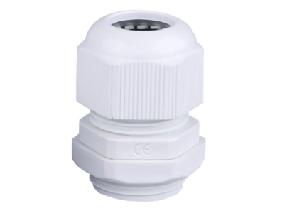 Conector r&aacute;pido imperme&aacute;vel em nylon PG29 branco - Imagem 1