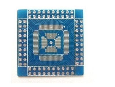 Placa adaptadora dupla face QFN/QFP/TQFP/LQFP 16-80 para DIP, vers&atilde;o QFP80 dispon&iacute;vel para AD9854 - Imagem 1