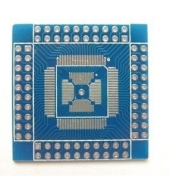 Placa adaptadora dupla face QFN/QFP/TQFP/LQFP 16-80 para DIP, vers&atilde;o QFP80 dispon&iacute;vel para AD9854
