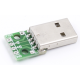 Placa adaptadora USB macho para DIP 2,54 mm, 4 pinos - Thumb - 5