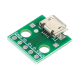 Conector Micro USB Tipo B f&ecirc;mea 5 pinos vertical DIP 2,54 mm para soldagem em placa - Thumb - 5