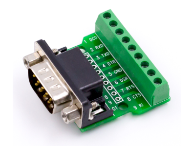 Placa conversora RS232/RS485 com conector DB9 macho e terminal de parafuso 9 pinos - Imagem 5