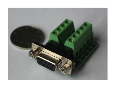 Terminal serial DB9 f&ecirc;mea 9 pinos para RS232/RS485 com porca de fixa&ccedil;&atilde;o - Imagem 1
