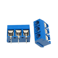 Borne de Parafuso KF301 3 polos 5,08 mm Azul