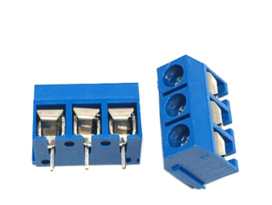 Borne de Parafuso KF301 3 polos 5,08 mm Azul - Imagem 1