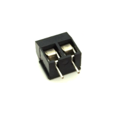 Bloco de terminais KF301-2P 2 pinos preto 5,0 / 5,08 mm pinos retos