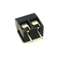 Bloco de terminais KF301-2P 2 pinos preto 5,0 / 5,08 mm pinos retos