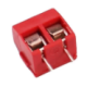 Bloco de terminais PCB KF301-2P vermelho 2 polos 5,0/5,08 mm pino reto - Thumb - 1