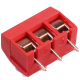 Borne KF301-3P 3 pinos 5,0/5,08 mm pino reto vermelho - Thumb - 1