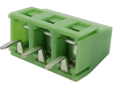 Bloco de terminais PCB KF127 3 polos 5,0 mm agulha reta verde - Imagem 1