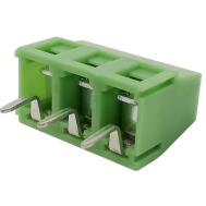 Bloco de terminais PCB KF127 3 polos 5,0 mm agulha reta verde