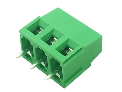Bloco de terminais para PCB KF128-3P 3 polos 5,08 mm pinos retos verde - Imagem 1