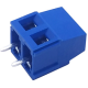 Borne para PCB KF128-2P 2 polos 5,08 mm pinos retos azul - Thumb - 1