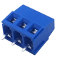Bloco de terminais para PCB KF128-3P 3 polos 5,08 mm azul, pinos retos - Thumb - 1