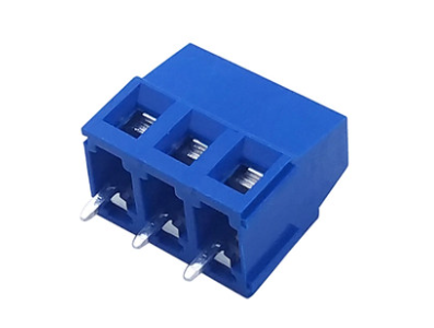 Bloco de terminais para PCB KF128-3P 3 polos 5,08 mm azul, pinos retos - Imagem 1