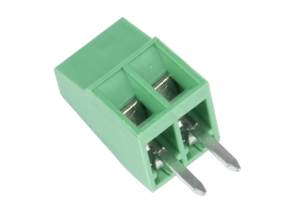 Bloco de Terminais PCB KF128-2P 2,54 mm Reto Agulha Verde - Imagem 1