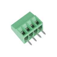 Bloco de terminais PCB KF128-4P 4 polos 2,54 mm pinos retos verde